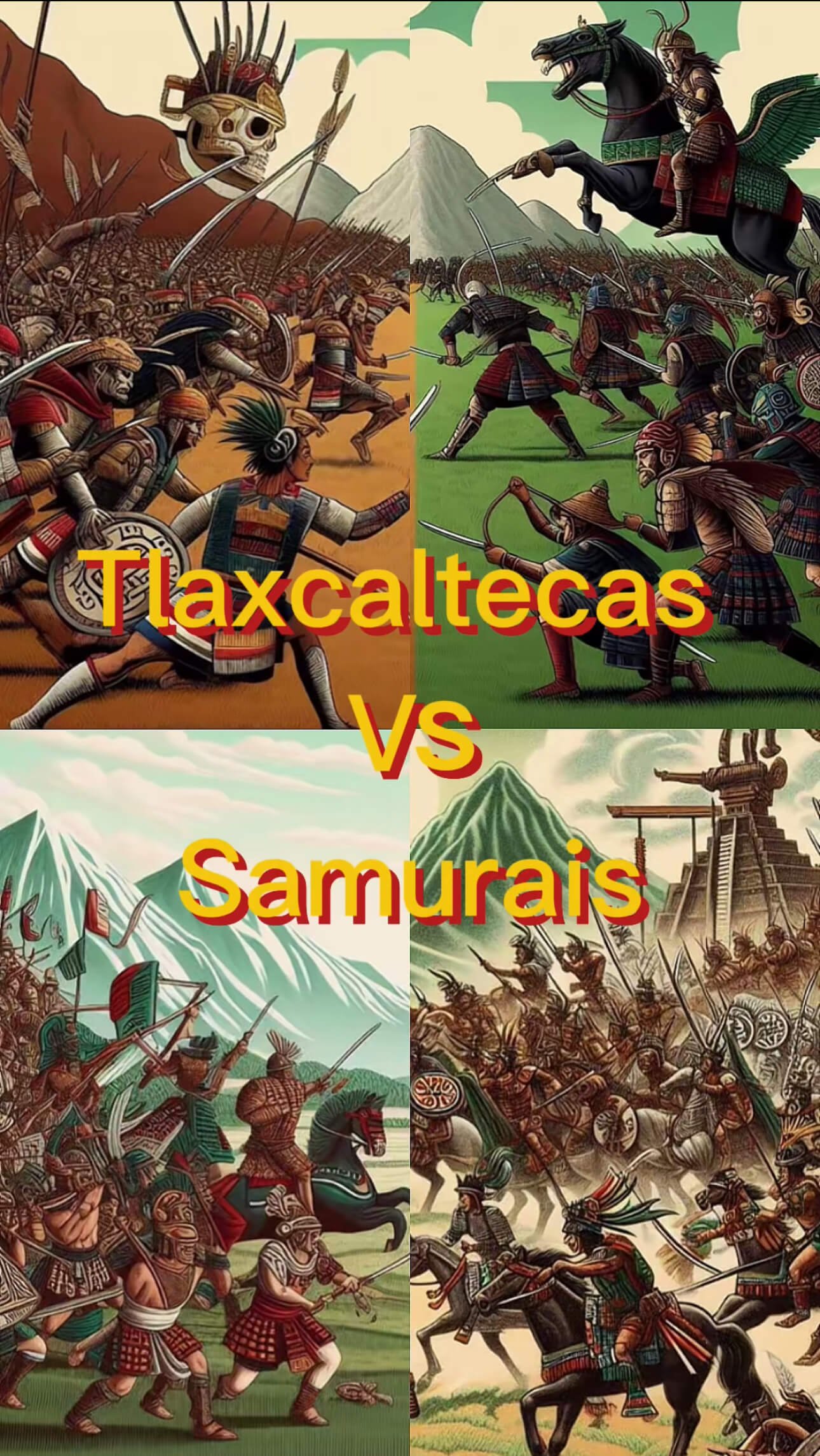 Tlaxcaltecas vs Samurais